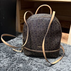 Calvin Klein Signature Brown Backpack